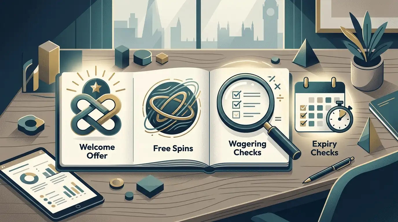 Illustrated bonus checklist for GoldWin promotions